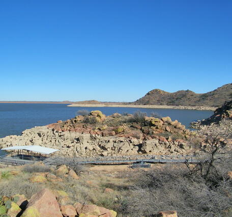 Shoreline of Lake Altus