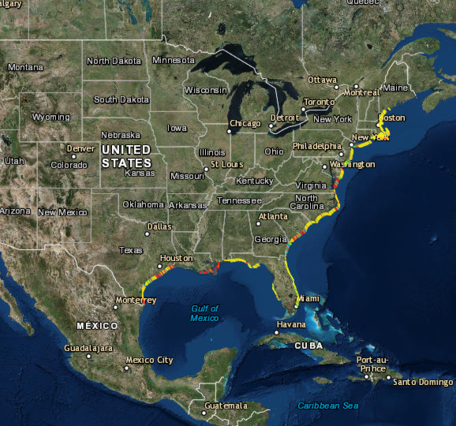 Coastal Change Hazards Portal Interactive Mapper screen grab